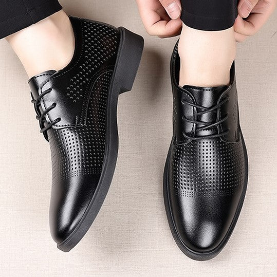 🐂Cuero🐂Zapatos de cuero transpirable con agujeros