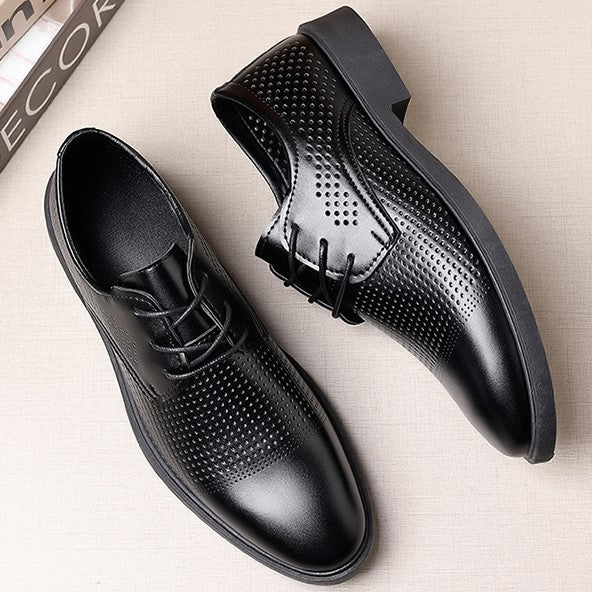 🐂Cuero🐂Zapatos de cuero transpirable con agujeros