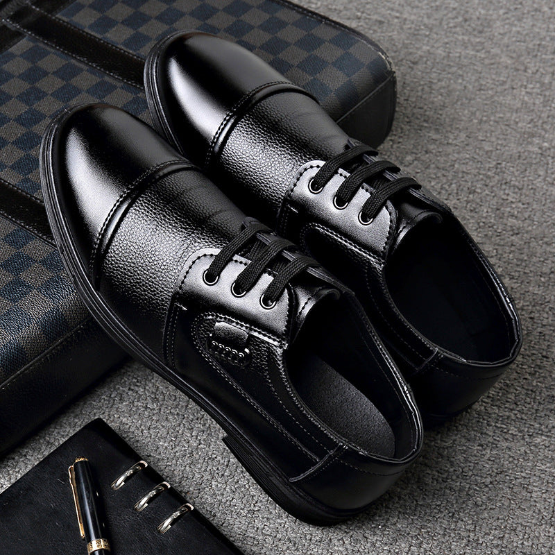 Zapatos de vestir de cuero con cordones para hombre