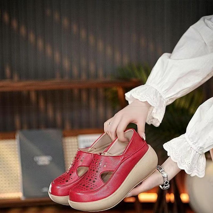 Zapatos individuales transpirables con diseño calado