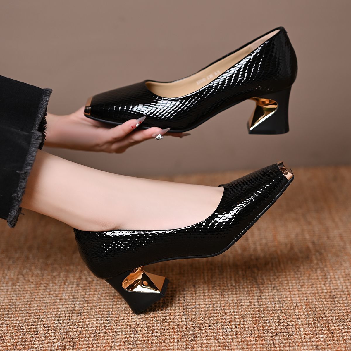 Zapatos planos de corte bajo para mujer