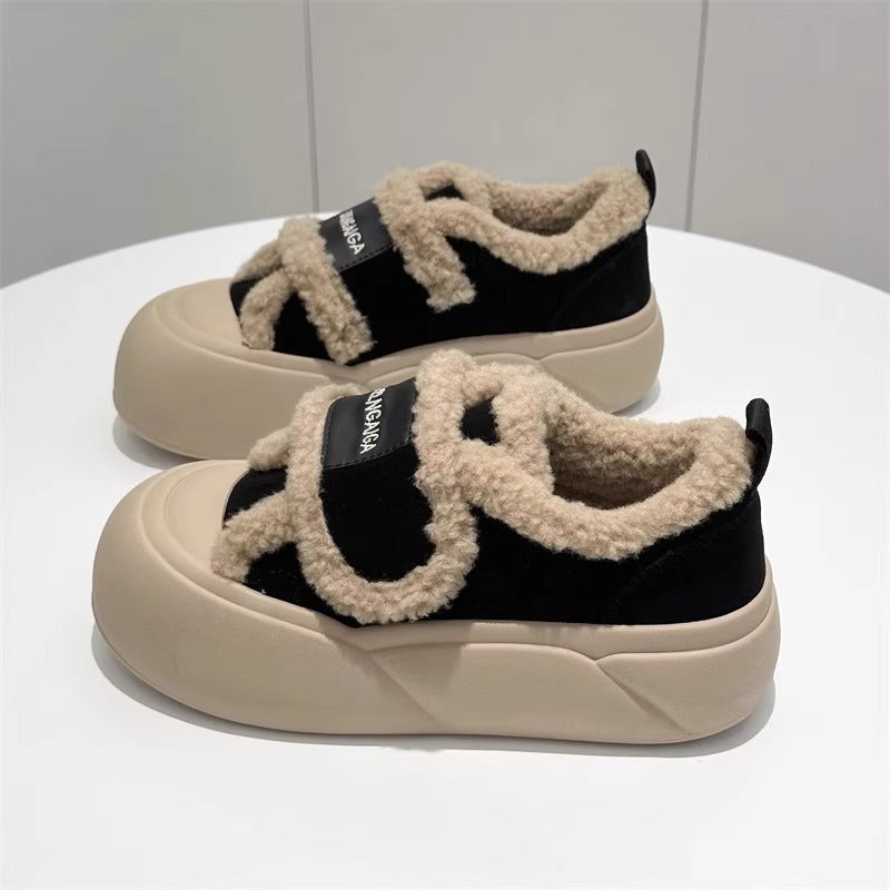 (pegatinas mágicas de algodón) zapatos de algodón para mujeres