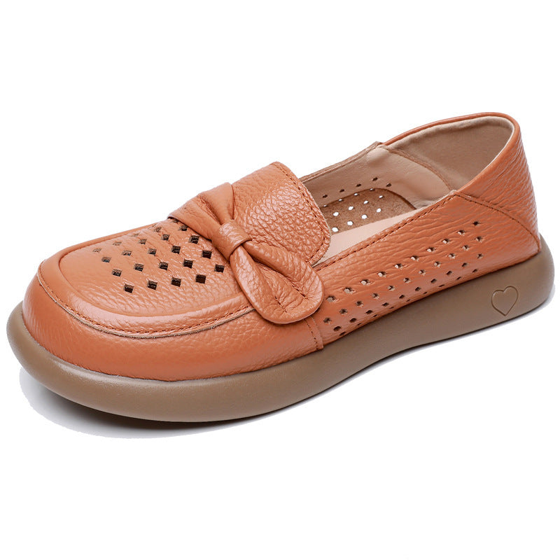 Zapatos planos con suela y parte superior blandas, y aberturas