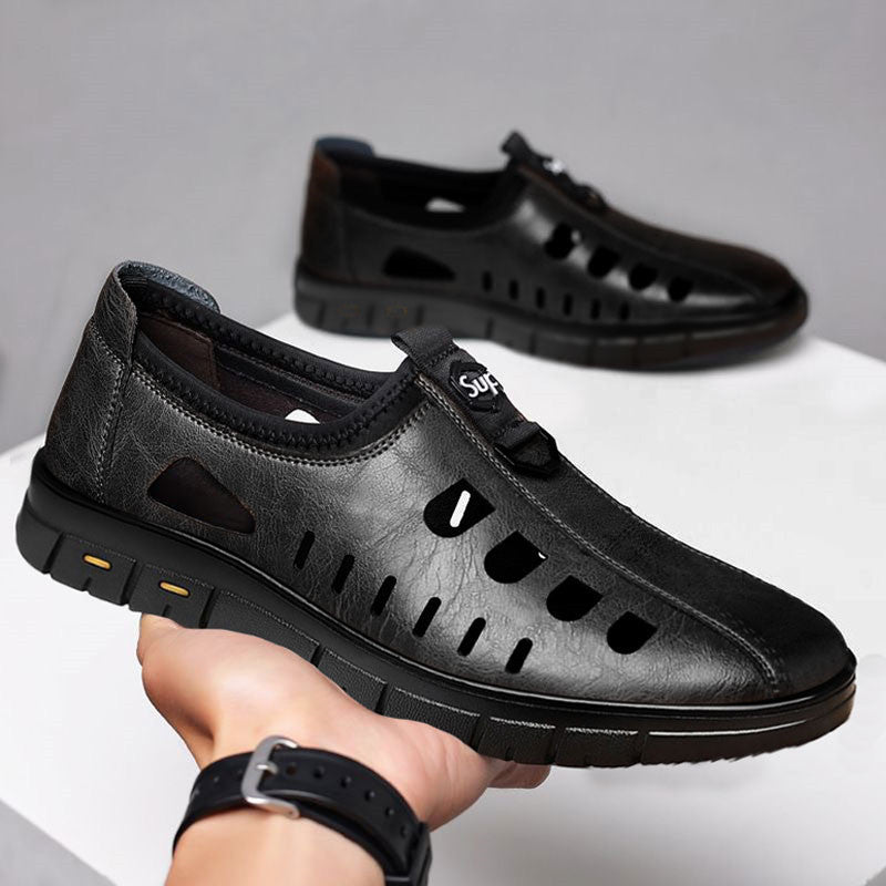 🎉Venta caliente🎉 Zapatos de verano de piel hueca transpirables