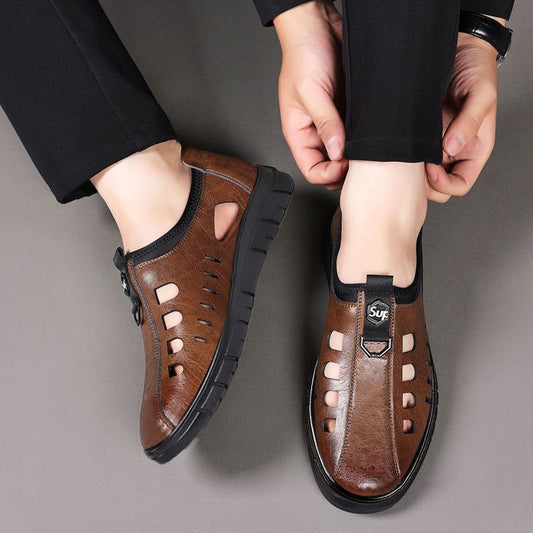 🎉Venta caliente🎉 Zapatos de verano de piel hueca transpirables