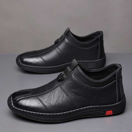 ✨Cuero suave✨Zapatos de piel de tacón medio para hombre