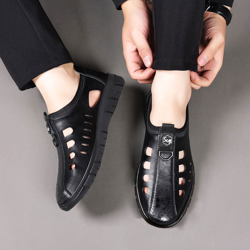 🎉Venta caliente🎉 Zapatos de verano de piel hueca transpirables