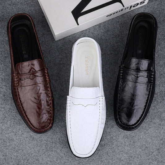 🐂Cuero🐂Mocasines de cuero para hombre de estilo británico