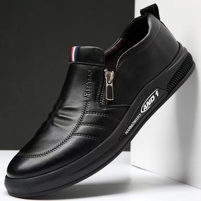 💥50% de descuento💥Zapatos de cuero con cremallera para hombre de estilo británico