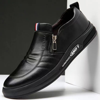 💥50% de descuento💥Zapatos de cuero con cremallera para hombre de estilo británico