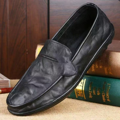 ✨Cuero suave✨Zapatos de loafer de hombres delgados