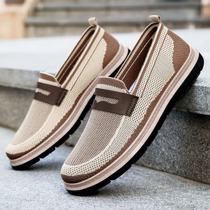 ✨Malla transpirable✨Zapatillas de malla sin cordones para hombre