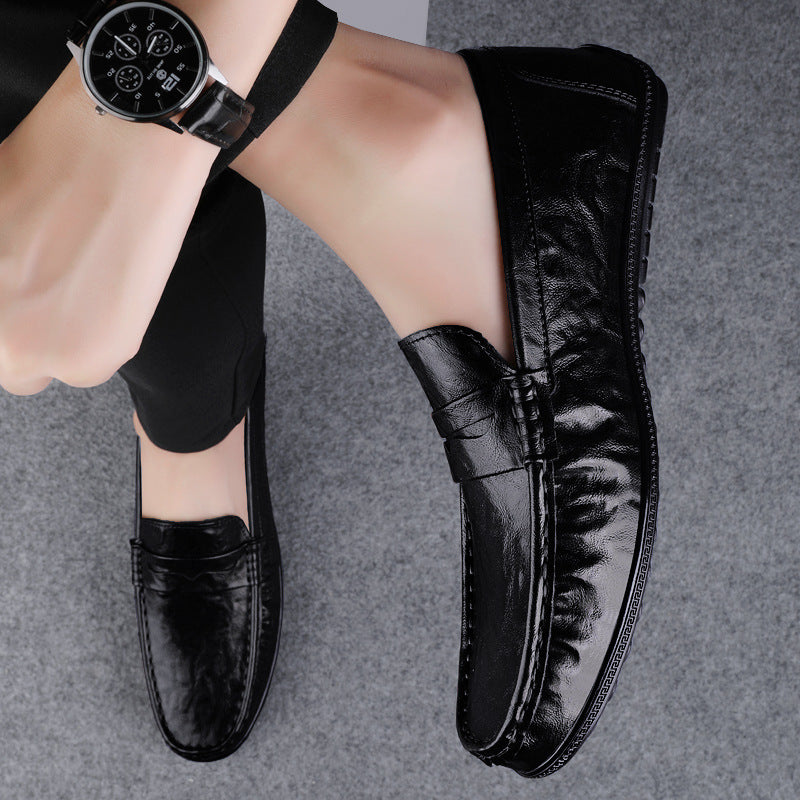 🐂Cuero🐂Mocasines de cuero para hombre de estilo británico
