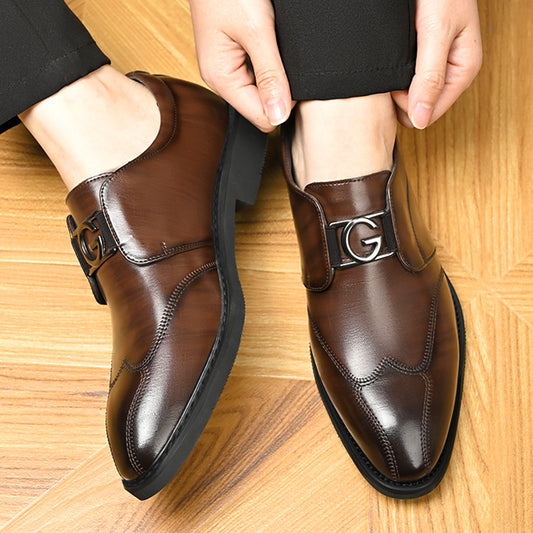 👞Nuevos👞 Zapatos de cuero para hombre Silver Label