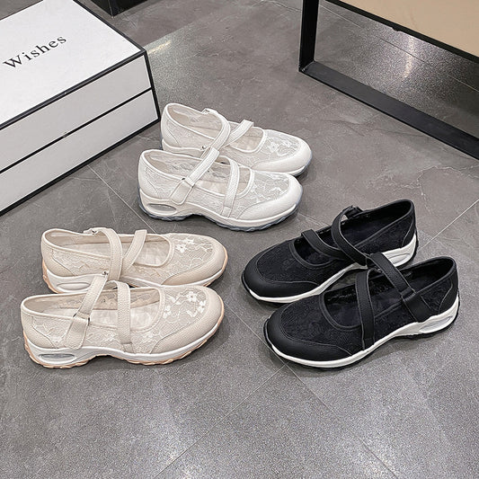 【Protección de pies】 Zapatos casuales de verano con cordones y colchón de aire