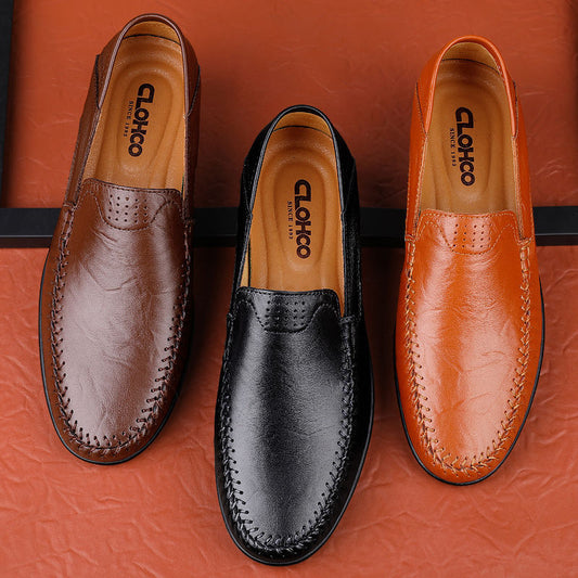 🐂Cuero🐂Zapatos casuales de cuero cómodos para hombre