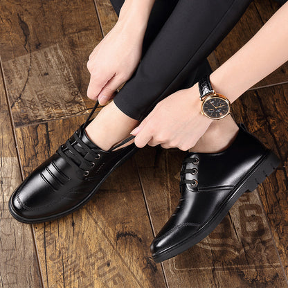 🐂Cuero🐂Zapatos de cuero para hombre estilo británico