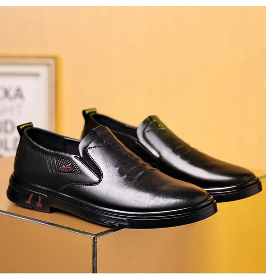 ✨Cuero suave✨Zapatos casuales de cuero con suela blanda para hombre