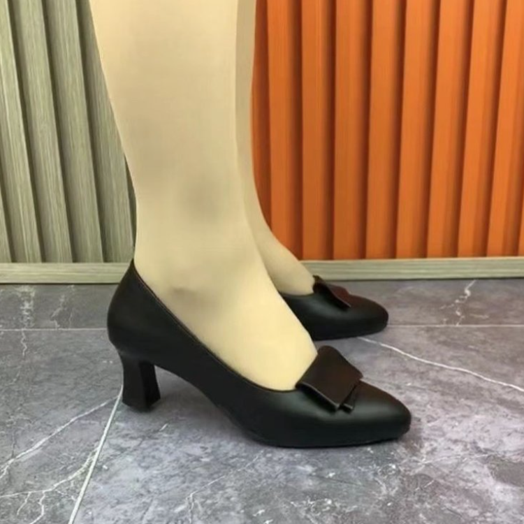 (lengua de zapato doble) tacones altos femeninos