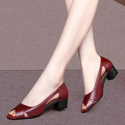 sandalias con un solo botón