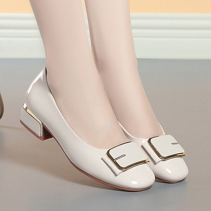 2025 nuevos zapatos de cuero brillante