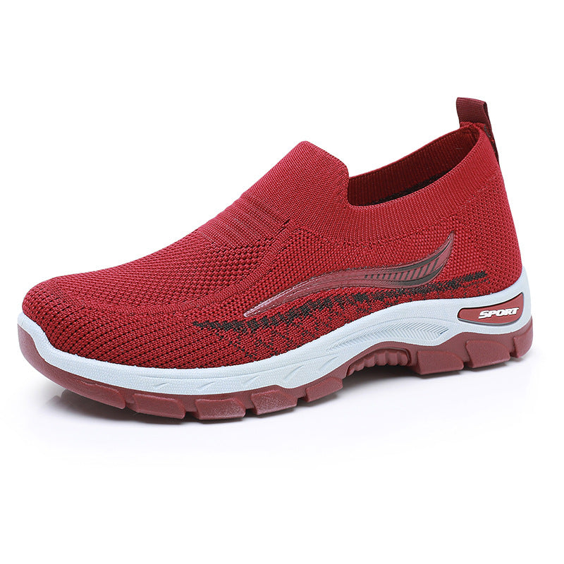 2025 nuevos zapatos de malla para personas de mediana edad y mayores
