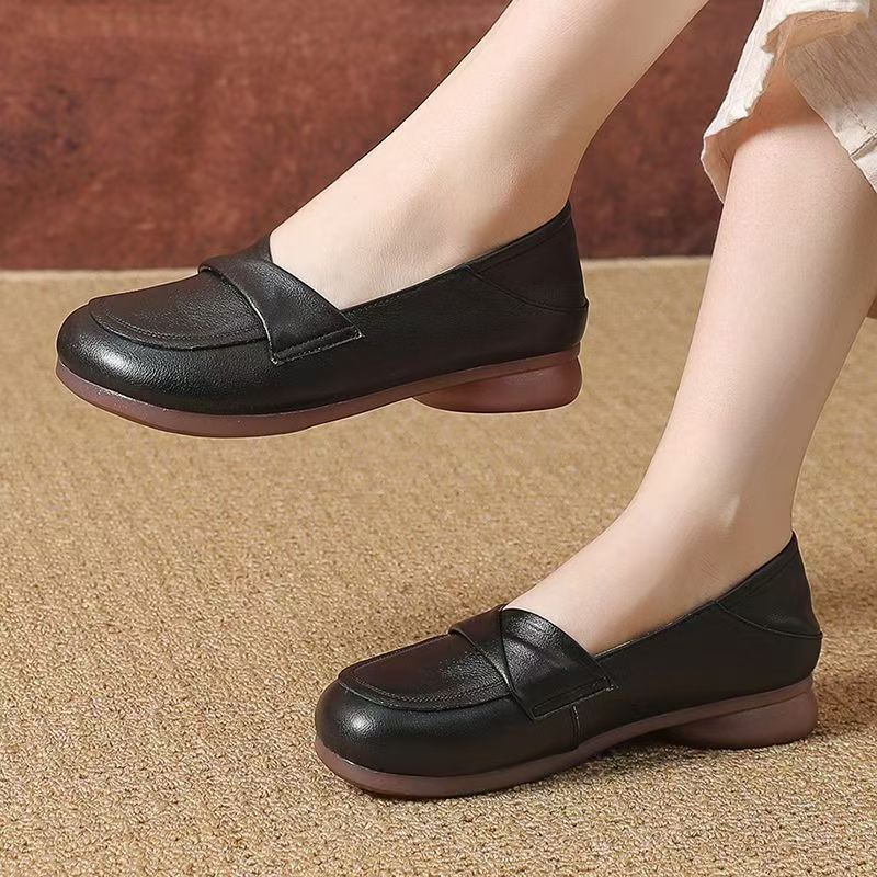 Zapatos de piel con suela blanda y tendón de ternera（x）