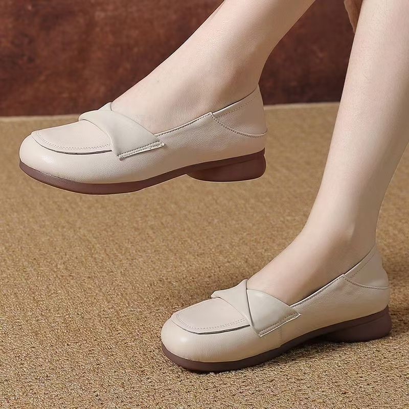 Zapatos de piel con suela blanda y tendón de ternera（x）