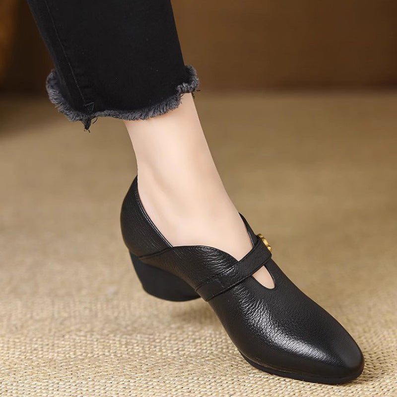 Zapatos Mary Jane retro franceses