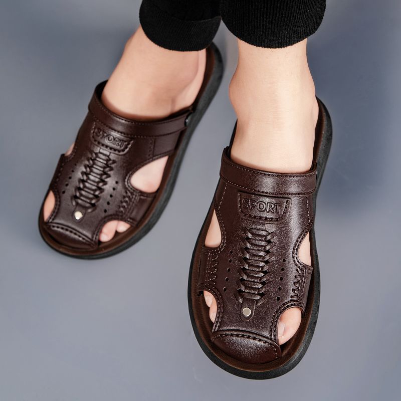 Nuevas sandalias convertibles de punta cerrada para hombre