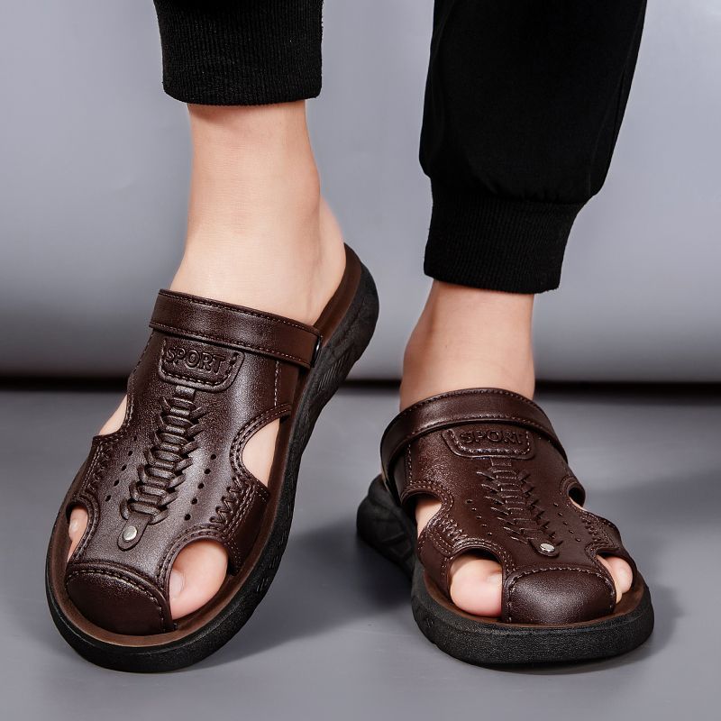 Nuevas sandalias convertibles de punta cerrada para hombre