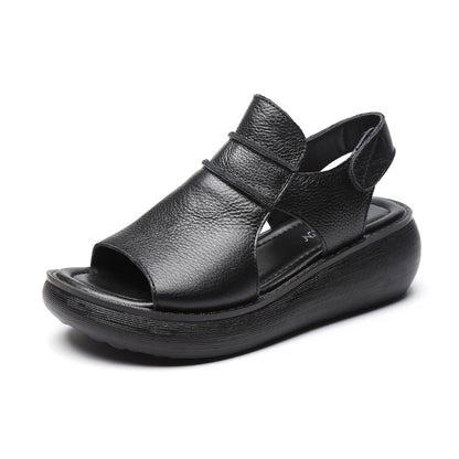 Sandalias de playa de cuero de verano
