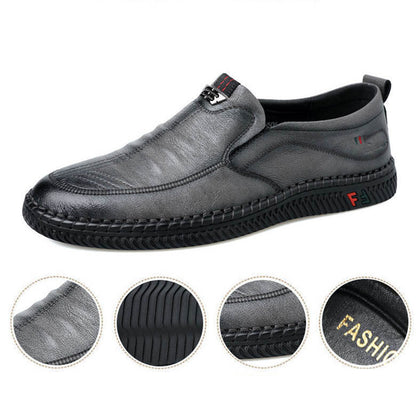 【Venta caliente】Zapatos Derby de cuero para hombre con etiqueta plateada