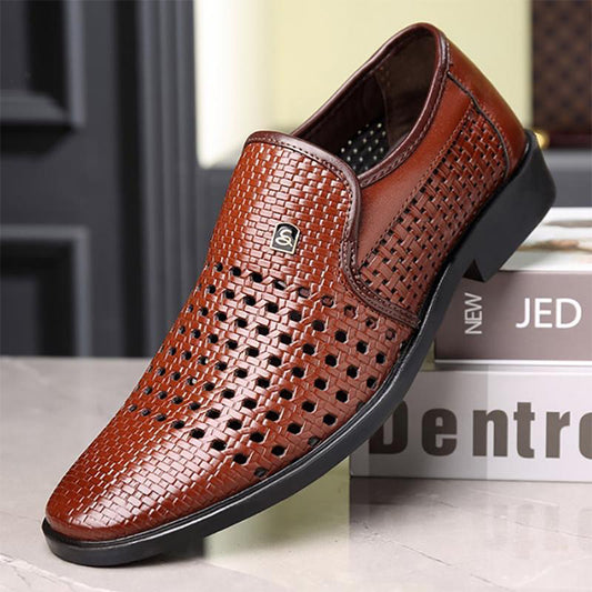 🚚 Envío gratis🚚Zapatos de piel para hombre huecos y transpirables