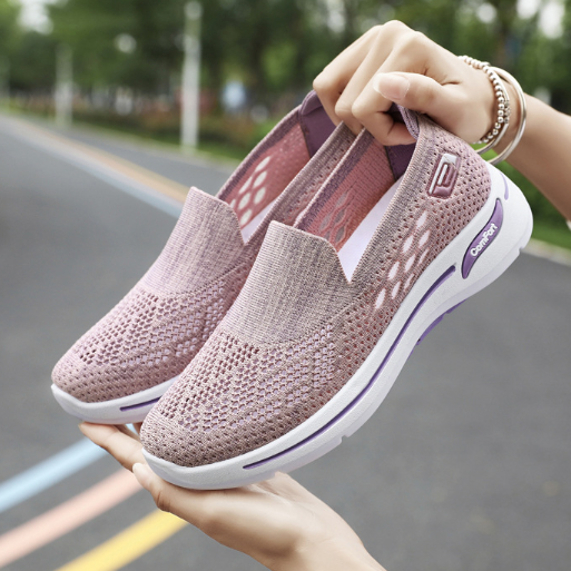 2025 nuevos zapatos de punto transpirables
