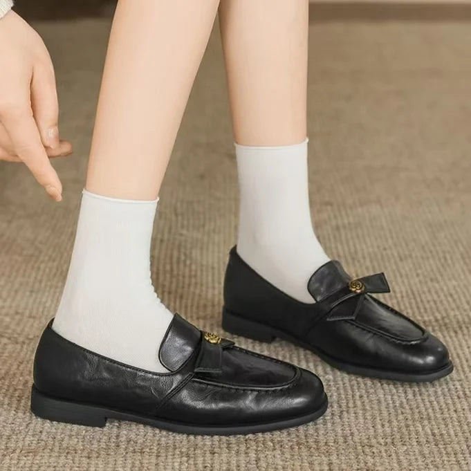 Mocasines Camelia con tacón cuadrado