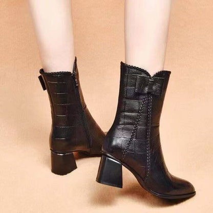 Botines Negros de Tacón para Mujer