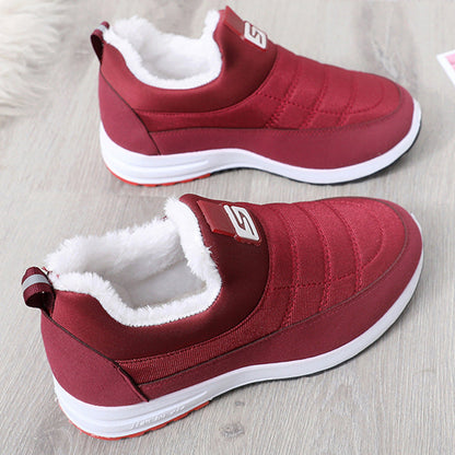 Zapatos para caminar de invierno con suela blanda y antideslizantes