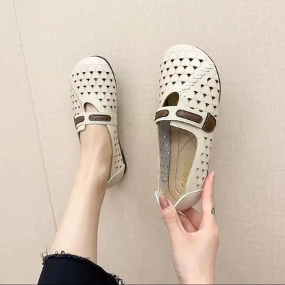 Sandalias retro sin cordones y con punta cerrada