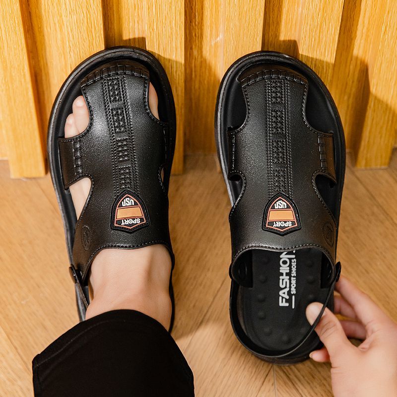Sandalias para hombre transpirables, antideslizantes y con suela blanda.