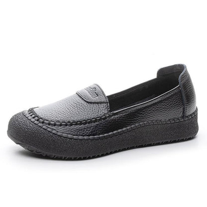 Zapatos de suela blanda 100% de piel de vaca auténtica.