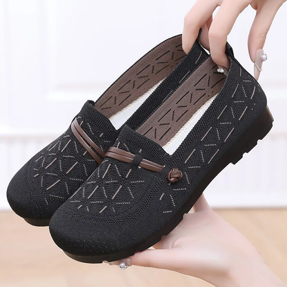 Zapatos casuales tejidos voladores de nuevo estilo de primavera para mujeres