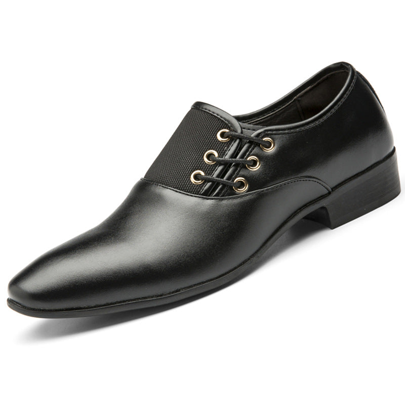 🐂Cuero🐂Zapatos de cuero británicos con costuras a cuadros