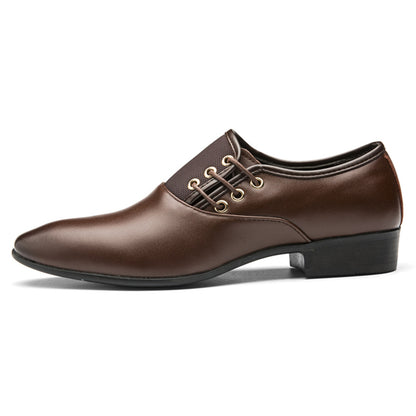 🐂Cuero🐂Zapatos de cuero británicos con costuras a cuadros
