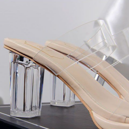 (transparente) tacones altos para mujeres