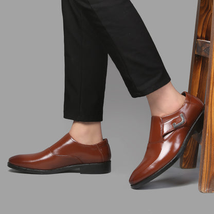 🐂Cuero🐂Zapatos de cuero estilo británico con velcro