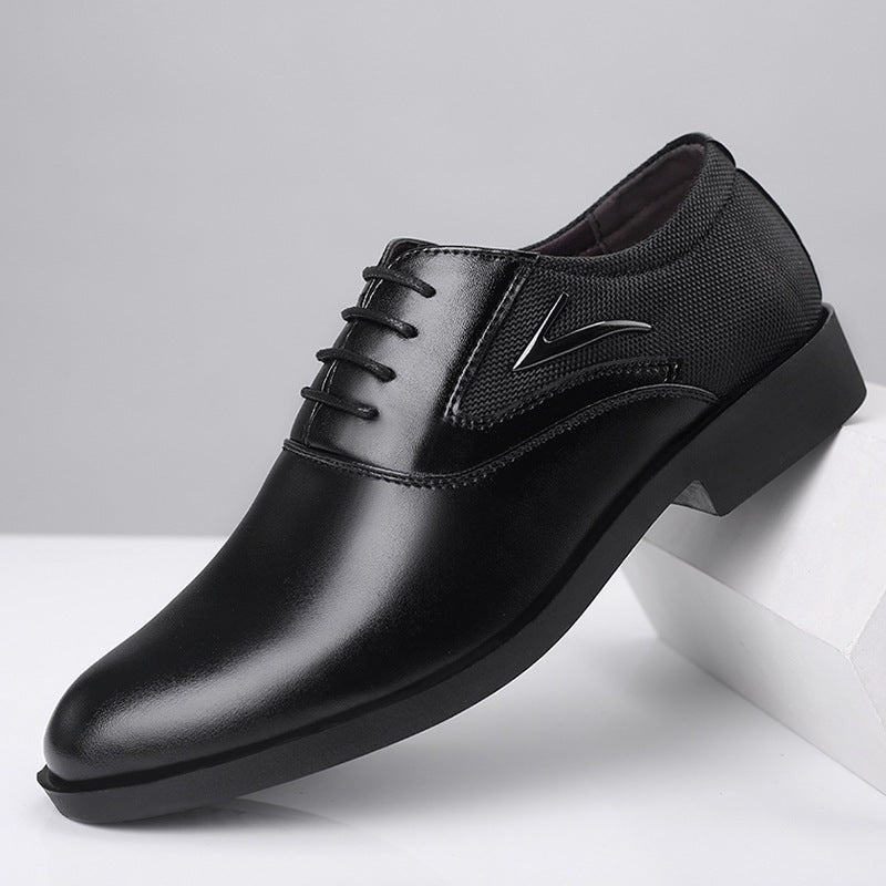 Zapatos de cuero casuales sin cordones para boda de hombre