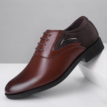 Zapatos de cuero casuales sin cordones para boda de hombre