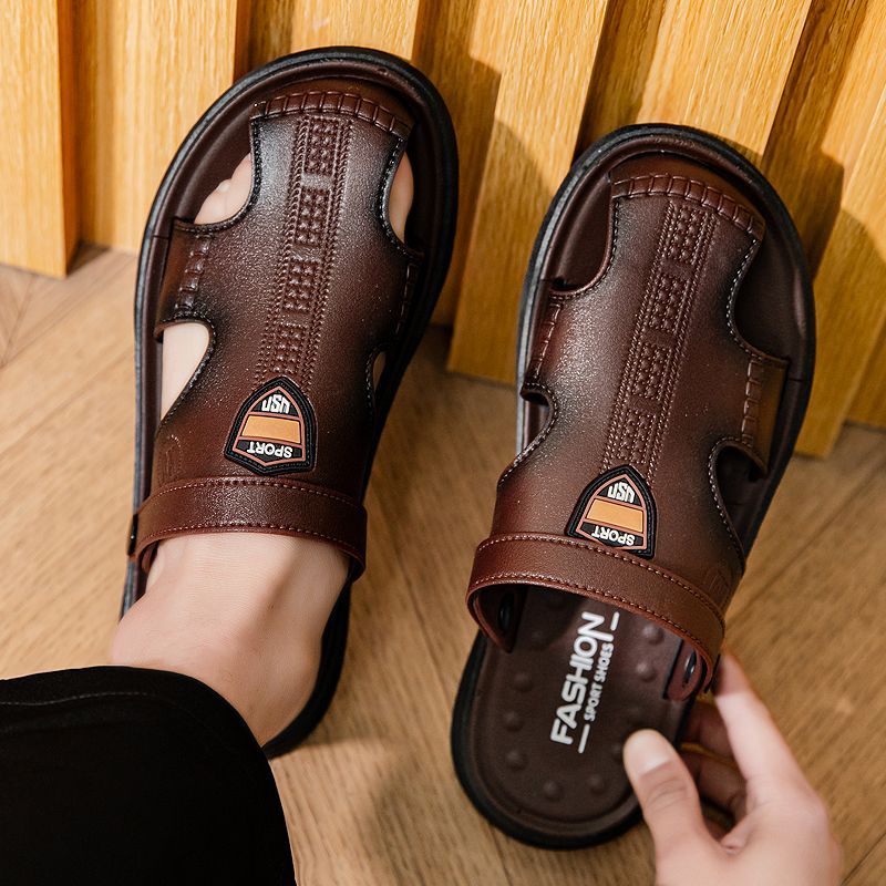 Sandalias para hombre transpirables, antideslizantes y con suela blanda.