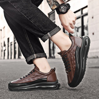 Zapatos de cuero para hombre estilo cocodrilo para negocios